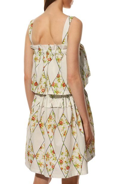 Хлопковое платье MSGM молочного цвета по цене 56250 руб., арт. 3241MDA16A 227152, фото 4 Хлопковое платье MSGM, арт. 3241MDA16A 227152, фото 4