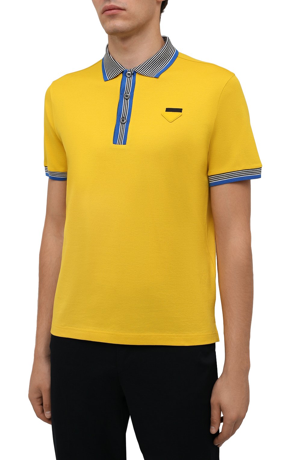 Хлопковое поло PRADA, арт. UJN766-1ZP5-F0010-212, фото 3