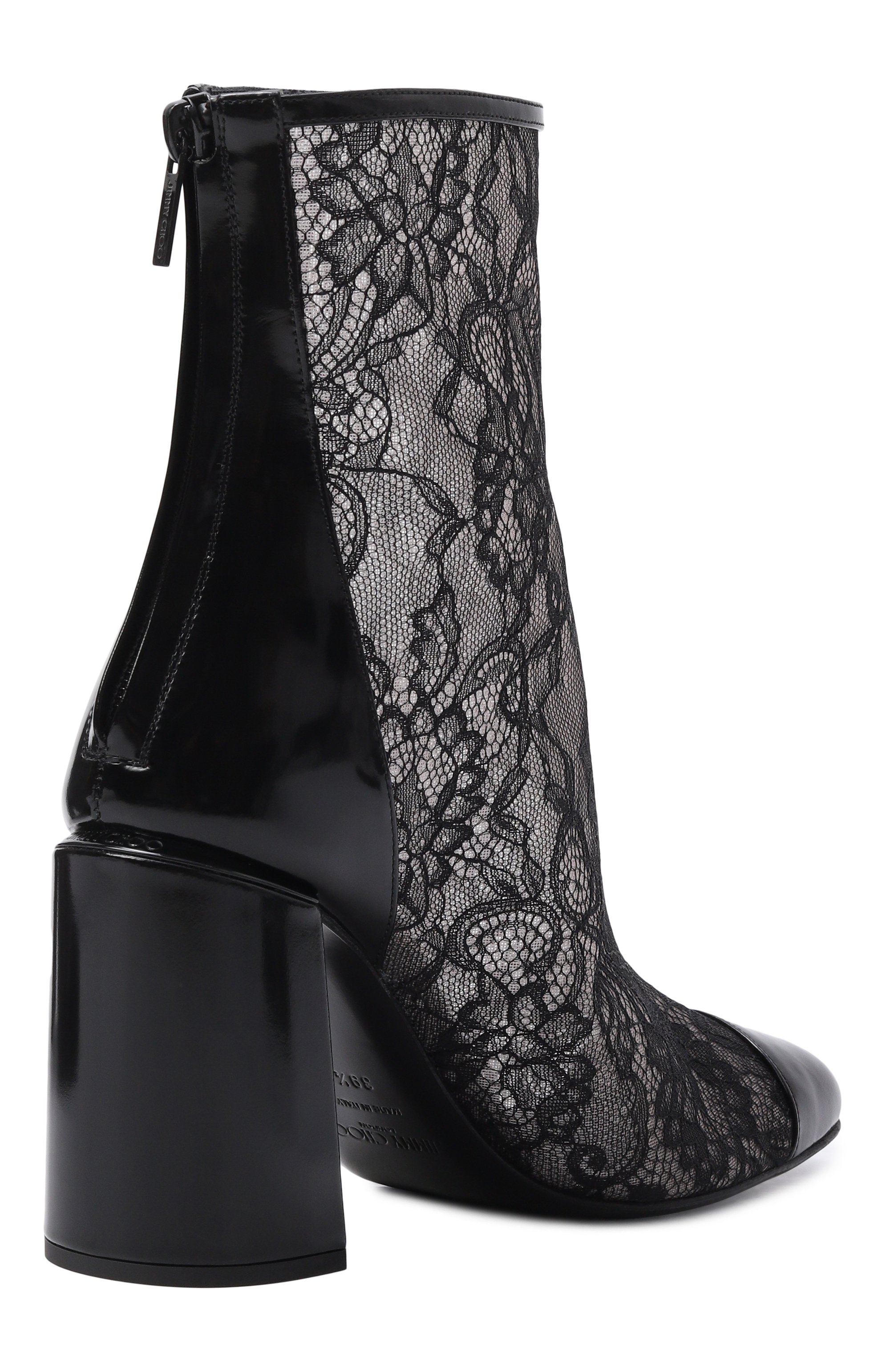 Комбинированные ботильоны JIMMY CHOO, арт. KISUCRYSTALAB45DYJ, фото 5