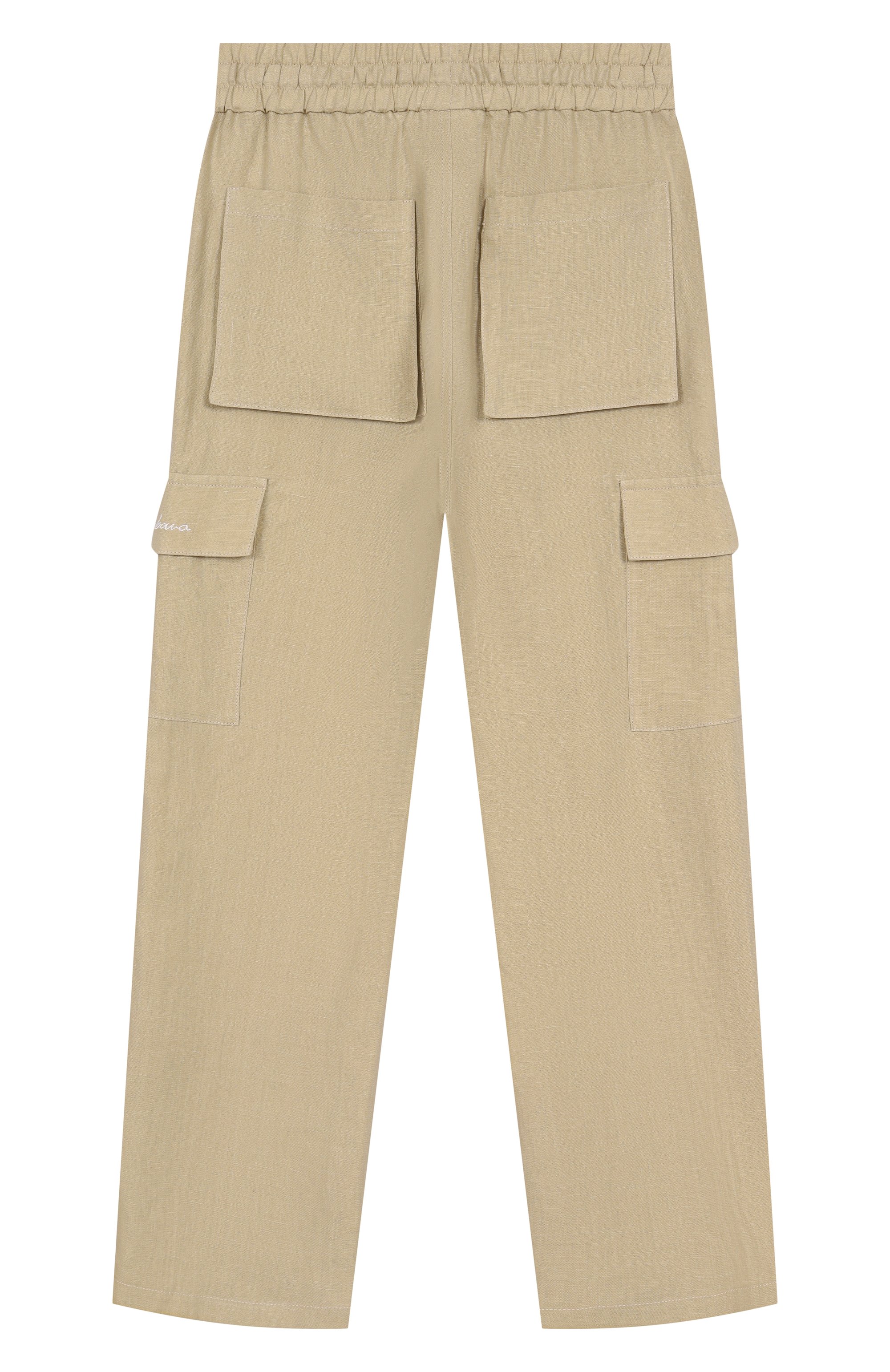 Льняные брюки-карго DOLCE & GABBANA, арт. L44P76/FU4LH/8-14, фото 2