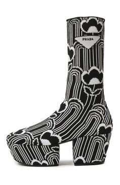Текстильные сапоги PRADA, арт. 1WP146-3LG1-F0967-070, фото 4