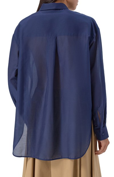 Рубашка из хлопка и шелка 12 STOREEZ, арт. 126445, фото 4