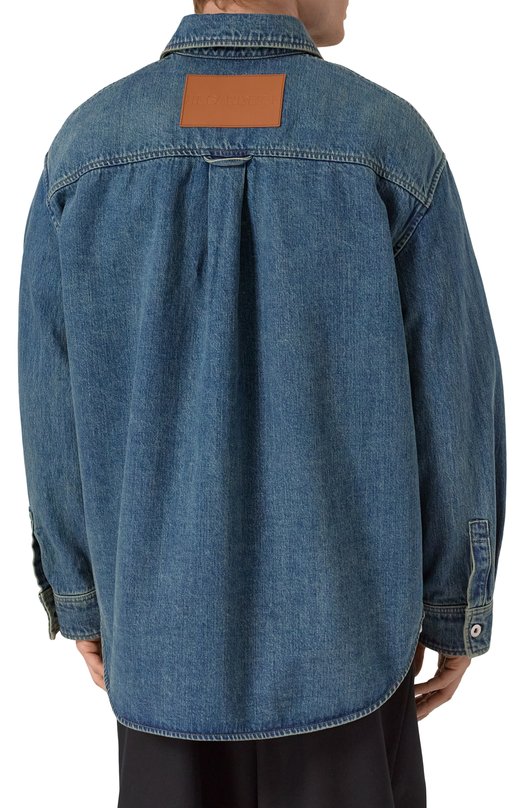 Джинсовая рубашка Jil Sander J47DL0159-J45291 Синий  J47DL0159-J45291 Фото 4