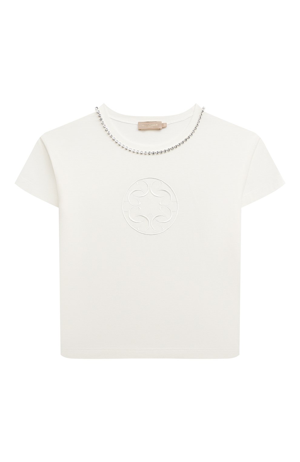 Хлопковая футболка ELIE SAAB JUNIOR, арт. EFTS001 TS0029/7A-12A, фото 1