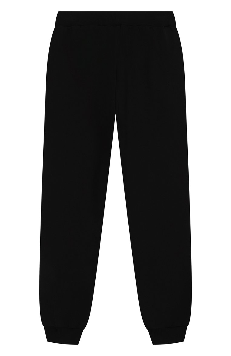 Д�етские хлопковые джоггеры BALMAIN черного цвета, арт. BW6Q90 | Фото 2 (Нос: Не проставлено; Материал внешний: Хлопок; Мальчики Кросс-КТ: Джоггеры-одежда, Брюки-спорт; Автоматизация состава: Проставлено; Ростовка одежда: 12 лет | 152 см, 13 - 15 лет | 158 см, 16 лет | 164 см, 10 - 11 лет | 140 - 146см, 8 лет | 128 см)