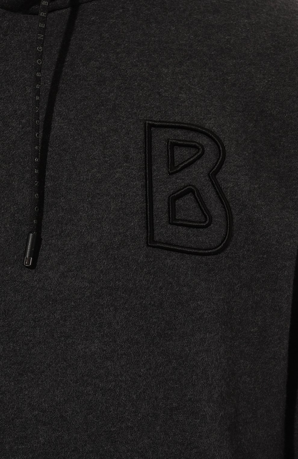 Хлопковое худи BOGNER темно-серого цвета по цене 39500 руб., арт. 88117729, фото 5 Хлопковое худи BOGNER, арт. 88117729, фото 5