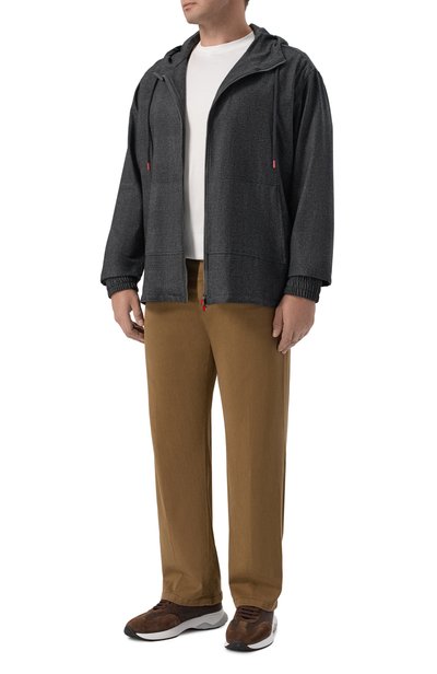 Мужская руб ашка из шерсти и хлопка KITON, арт. UMC010K0154I