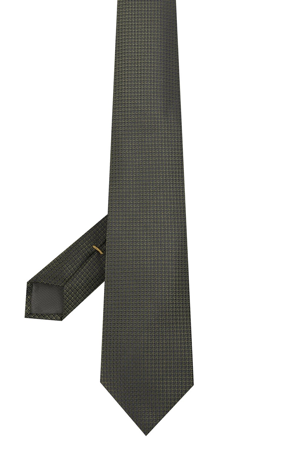 Шелковый галстук CANALI хаки цвета по цене 11500 руб., арт. 18/HJ03125, фото 2 Шелковый галстук CANALI, арт. 18/HJ03125, фото 2