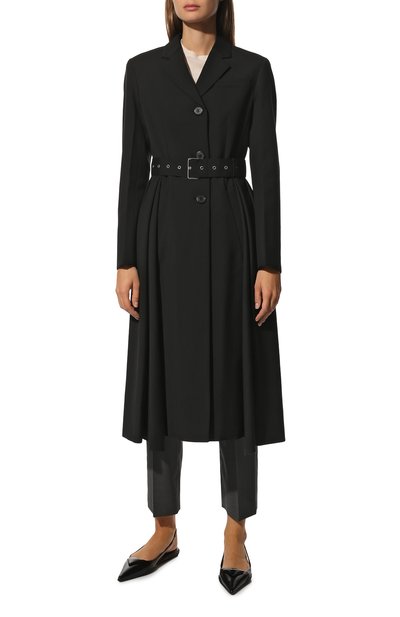 Шерстяное пальто PRADA, арт. P605OH-1XMY-F0002-211, фото 3