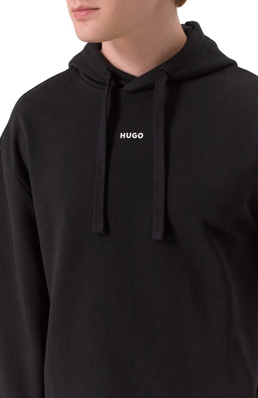 Хлопковое худи HUGO 50492581__1 Чёрный  50492581__1 Фото 5
