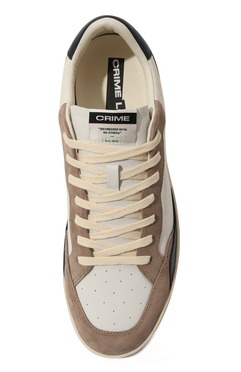 Кожаные кеды chelsea CRIME LONDON бежевого цвета по цене 18750 руб., арт. 15207AA7, фото 6 Кожаные кеды chelsea CRIME LONDON, арт. 15207AA7, фото 6