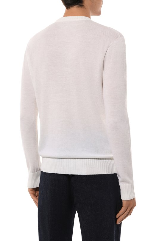 Шерстяной джемпер Il Borgo Cashmere Белый, фото 4