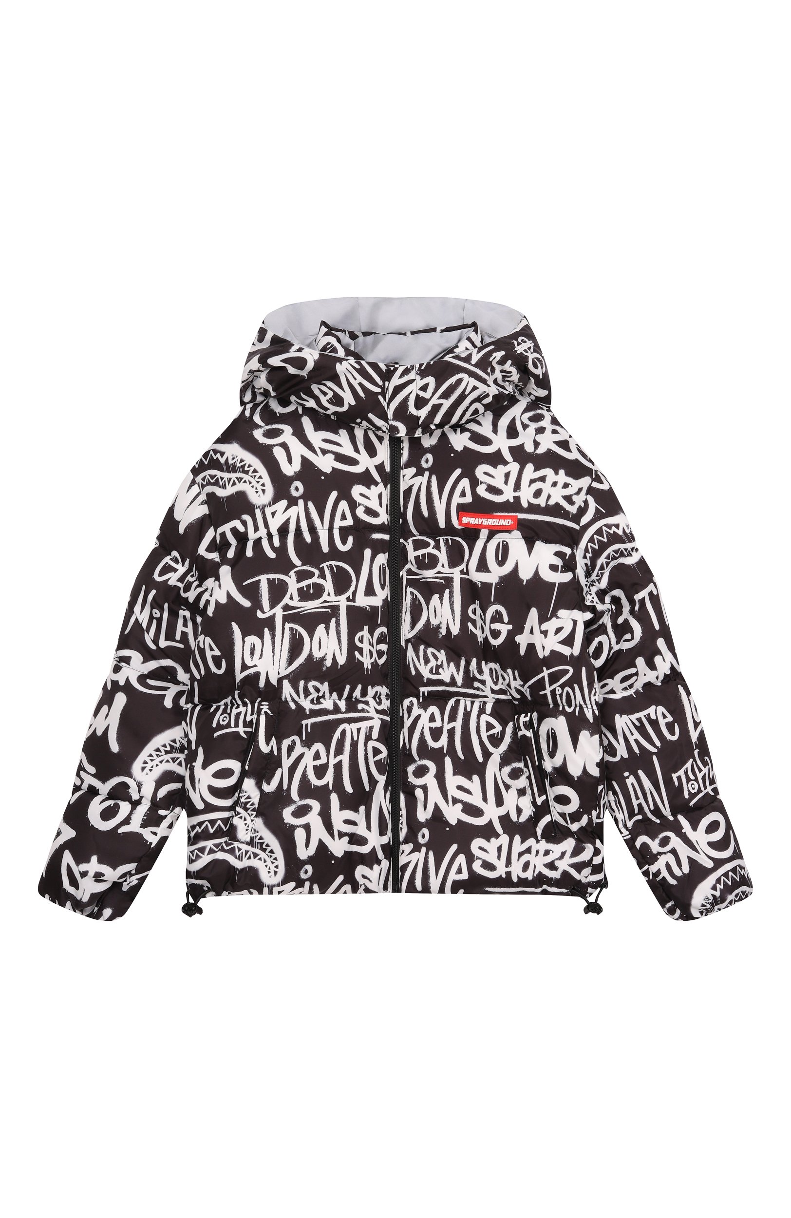 Двусторонняя куртка SPRAYGROUND, арт. SPY1563/GRAFFITI REFLECTIVE D0UBLE PADDED JACKET, фото 4