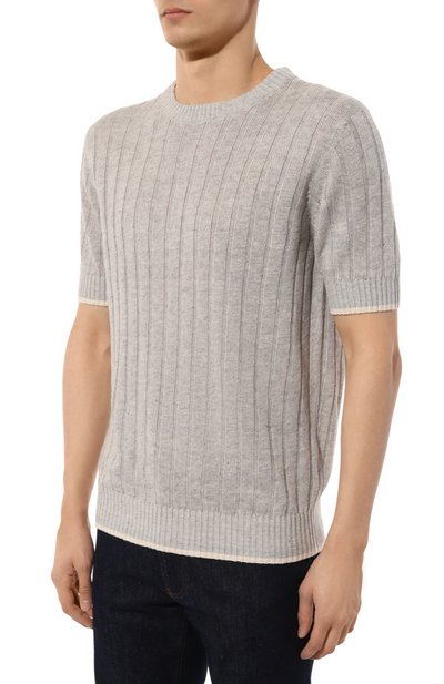 Джемпер изо льна и хлопка BRUNELLO CUCINELLI, арт. M2L70B2273, фото 3