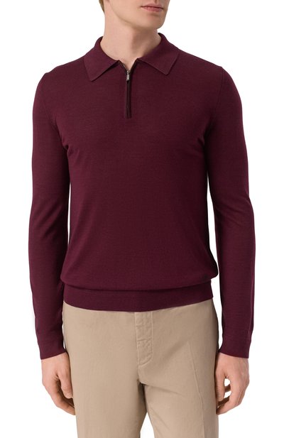 Поло из шерсти и шелка ZILLI, арт. KZP001M0230VLSB00, фото 3