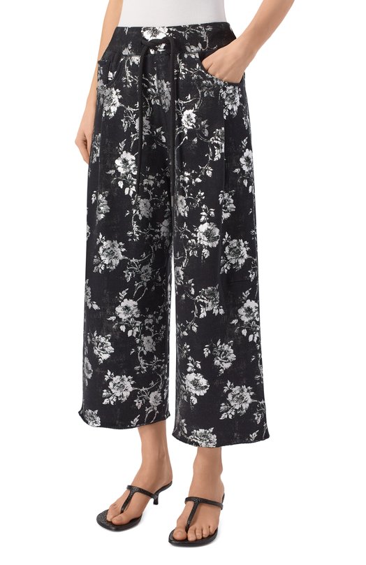 Хлопковые брюки R13 R13WK240-001CF Чёрный  R13WK240-001CF Фото 3