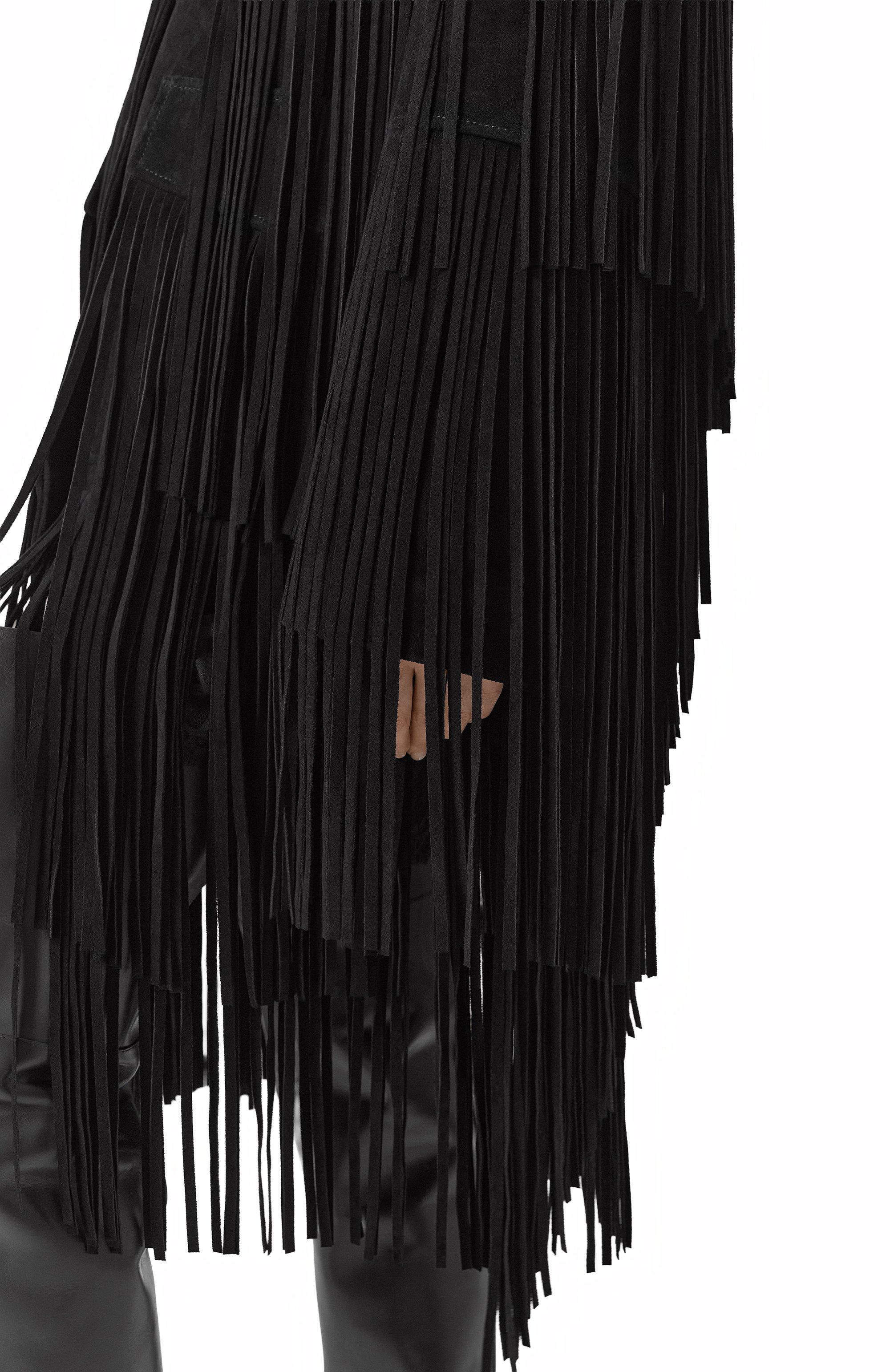 Замшевая куртка DOLCE & GABBANA черного цвета по цене 1180000 руб., арт. F27GZL/HULYF, фото 5 Замшевая куртка DOLCE & GABBANA, арт. F27GZL/HULYF, фото 5