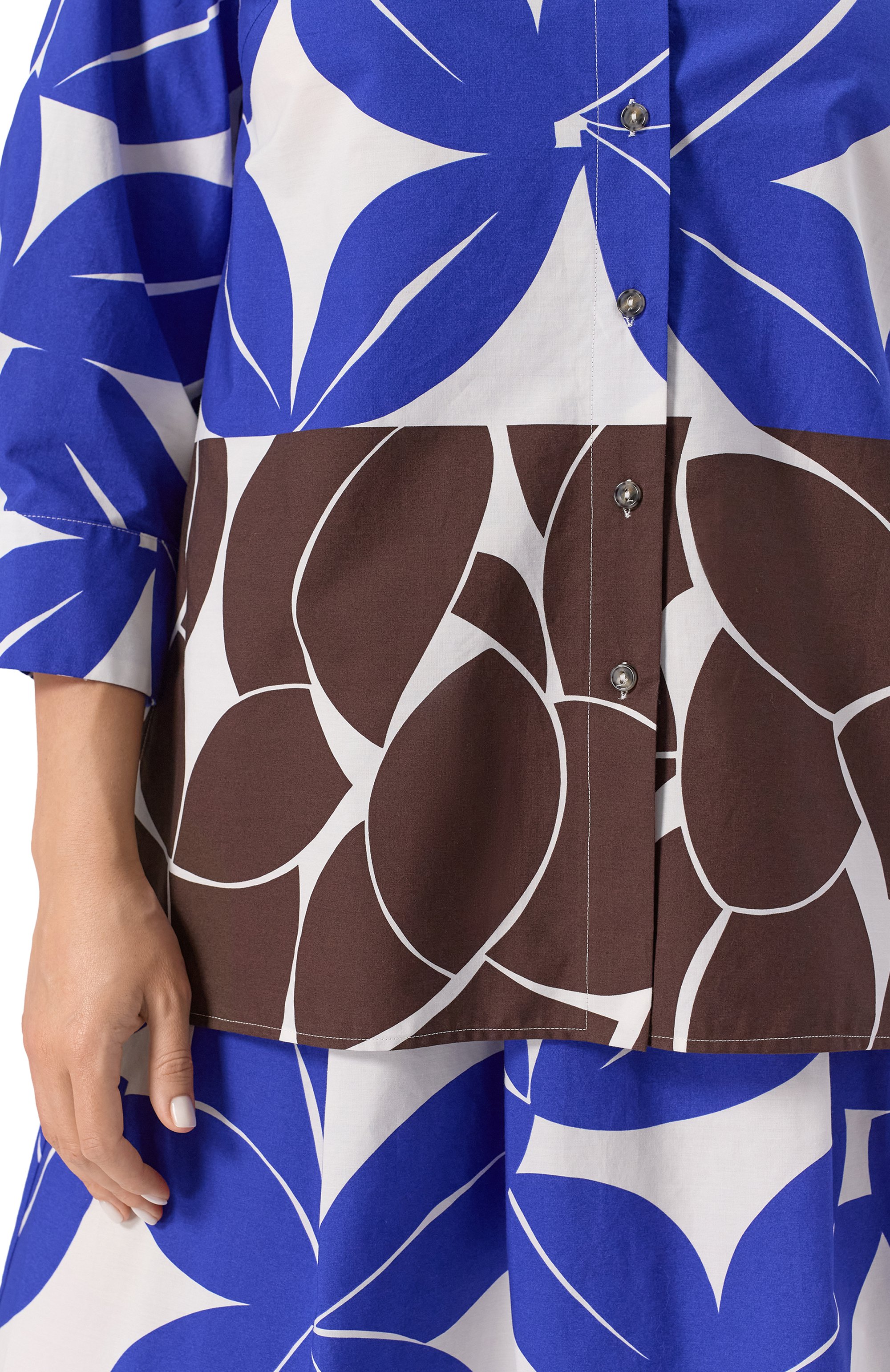 Хлопковая рубашка PERSONA BY MARINA RINALDI, арт. DED0, фото 5