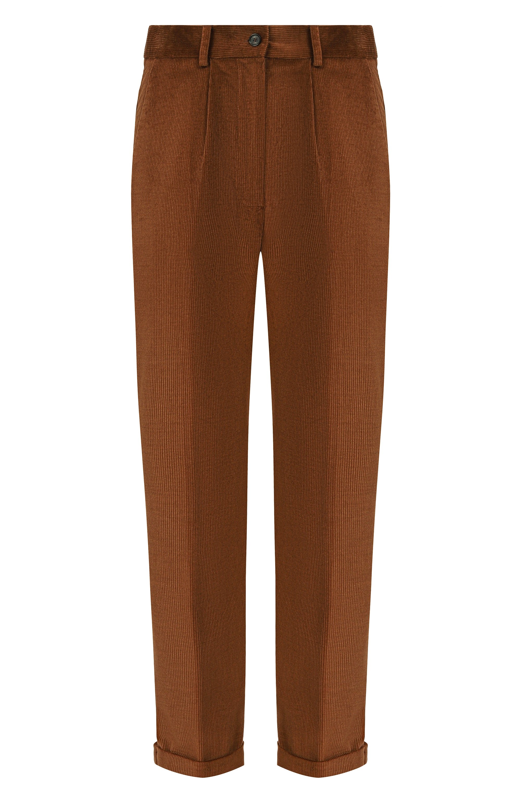 Вельветовые брюки KITON коричневого цвета по цене 158000 руб., арт. D50105K0133G, фото 1 Вельветовые брюки KITON, арт. D50105K0133G, фото 1