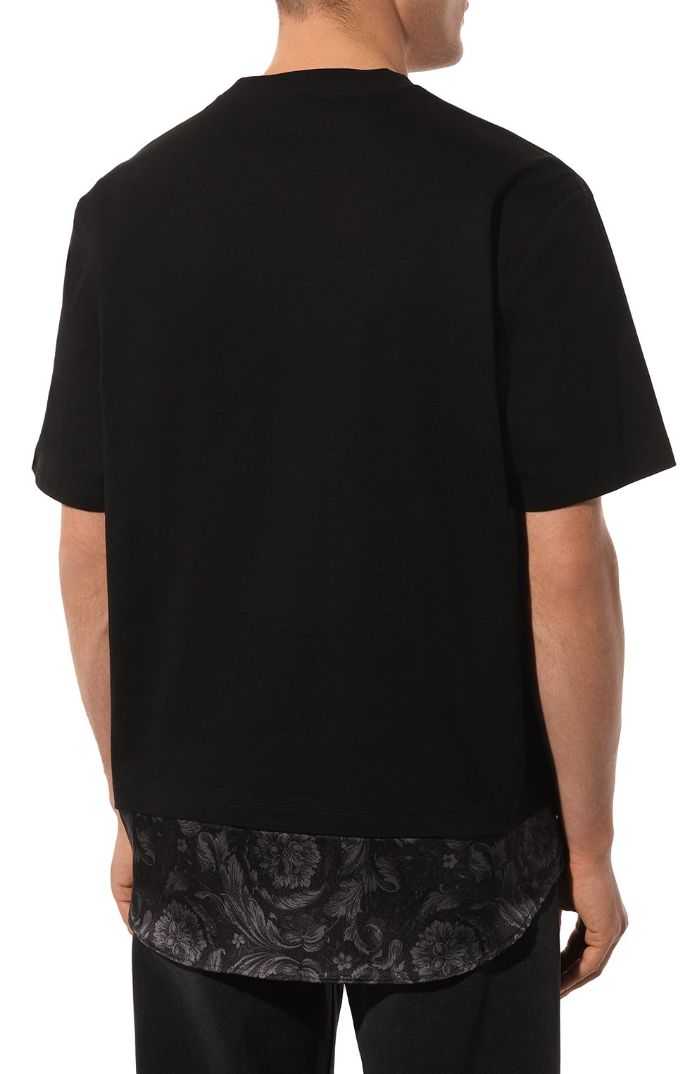 Хлопковая футболка VERSACE, арт. 1013945/1A09484, фото 4