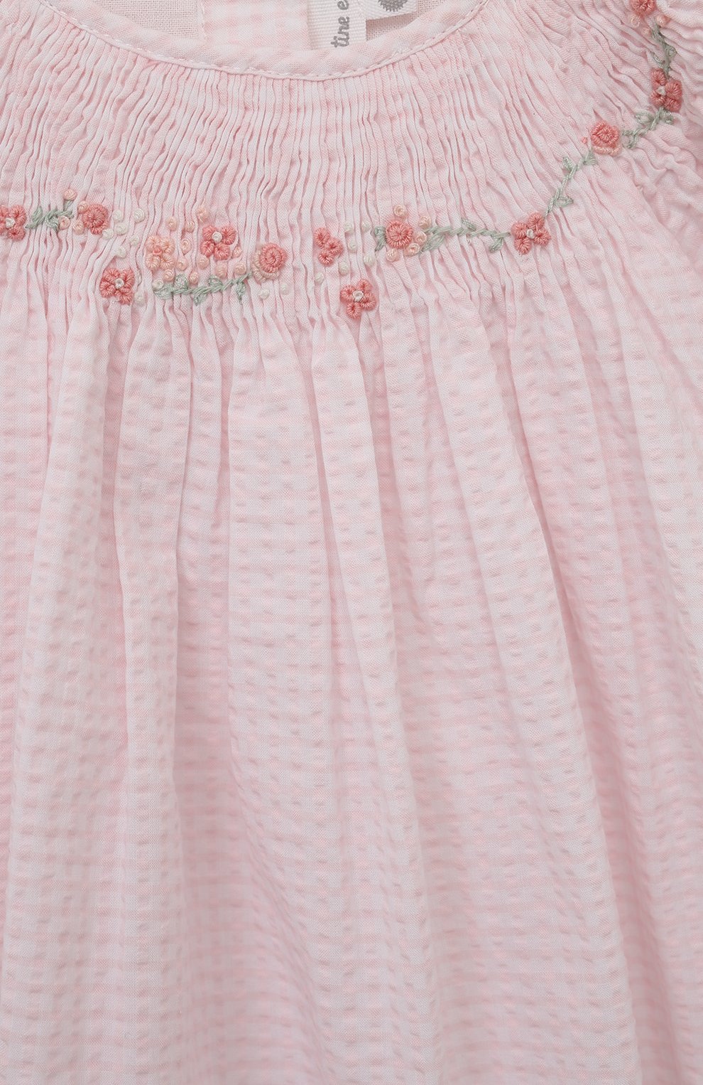 Хлопковое платье TARTINE ET CHOCOLAT светло-розового цвета по цене 12450 руб., арт. TY30000, фото 3 Хлопковое платье TARTINE ET CHOCOLAT, арт. TY30000, фото 3