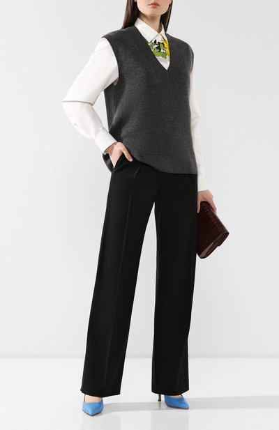 Шерстяной жилет DRIES VAN NOTEN темно-серого цвета по цене 34150 руб., арт. 192-31266-8702, фото 2 Шерстяной жилет DRIES VAN NOTEN, арт. 192-31266-8702, фото 2