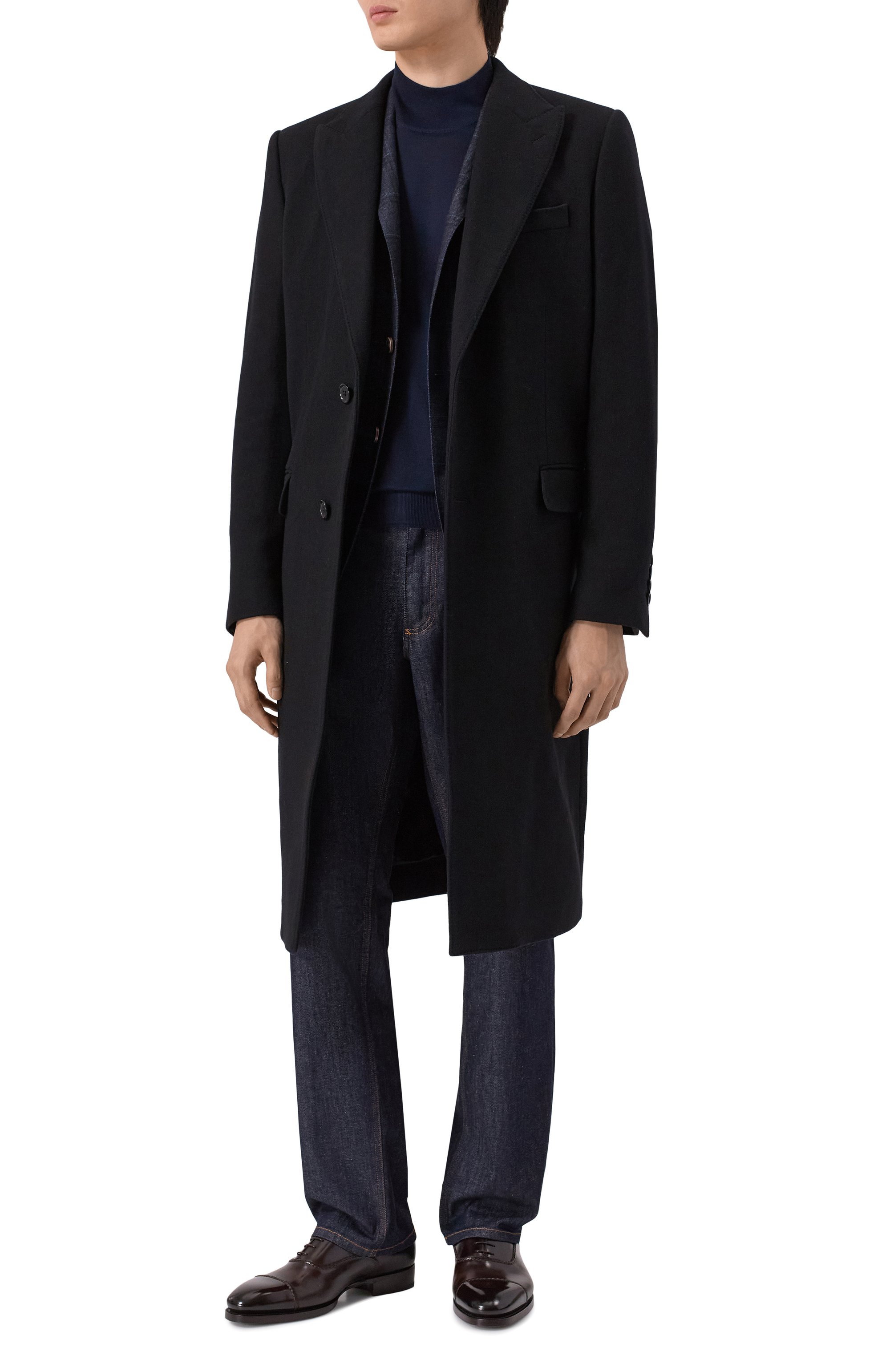 Кожаные оксфорды adrian SANTONI темно-коричневого цвета по цене 238000 руб., арт. MLAG19043DD3HF0Y, фото 2 Кожаные оксфорды adrian SANTONI, арт. MLAG19043DD3HF0Y, фото 2