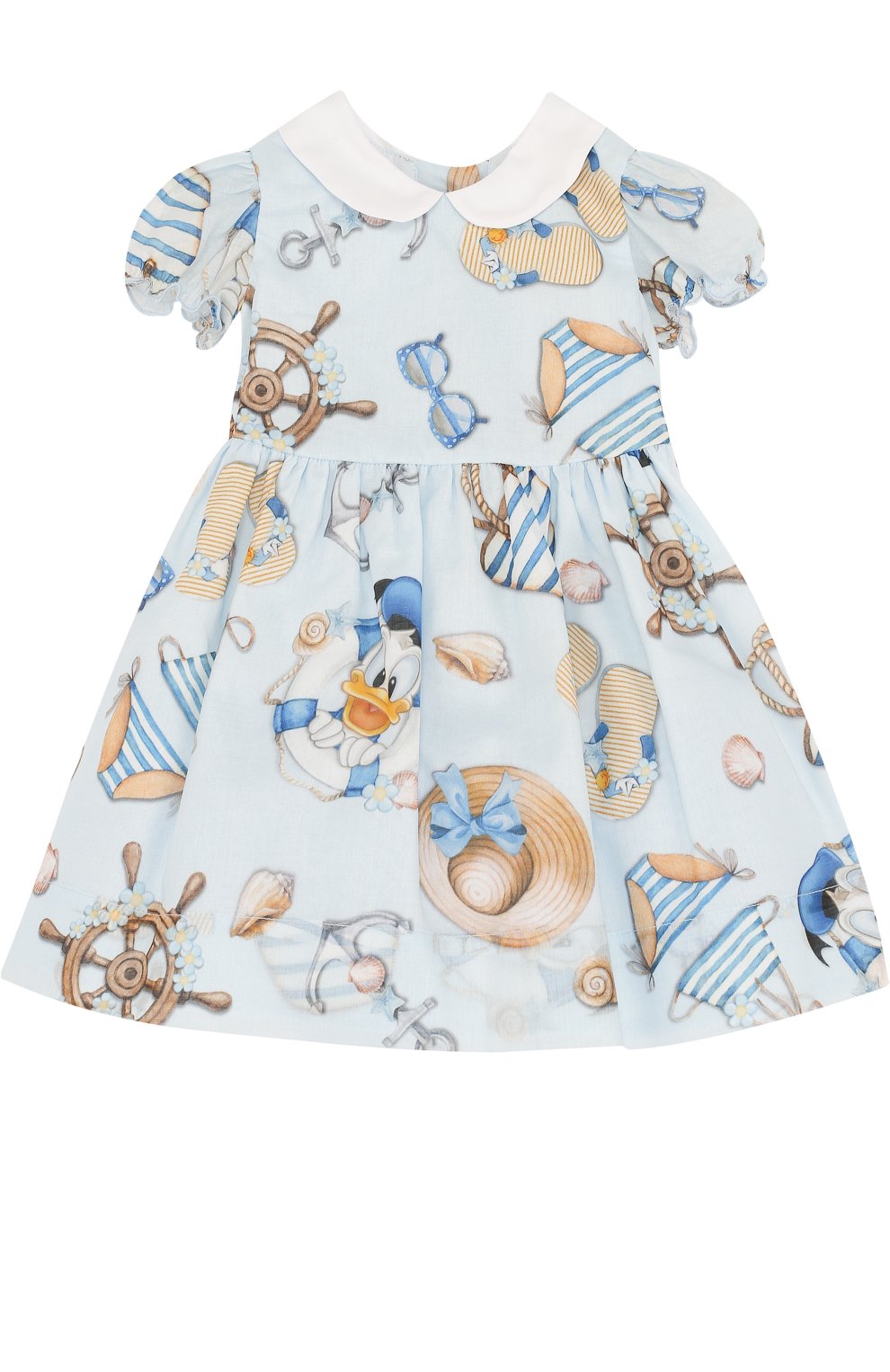 Хлопковое платье с принтом MONNALISA, арт. 311912, фото 1