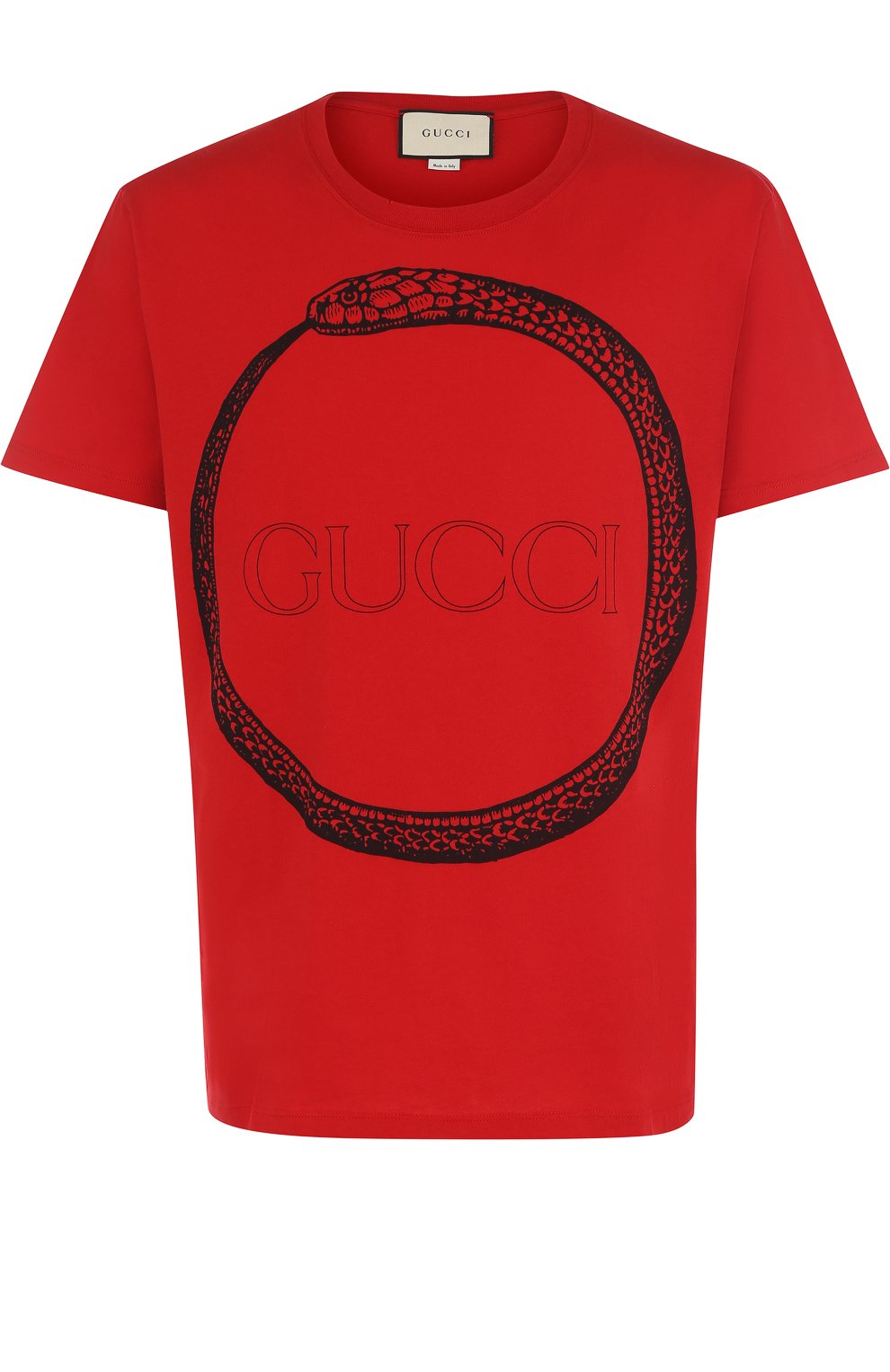 Хлопковая футболка с принтом GUCCI, арт. 493117/X3I19, фото 1