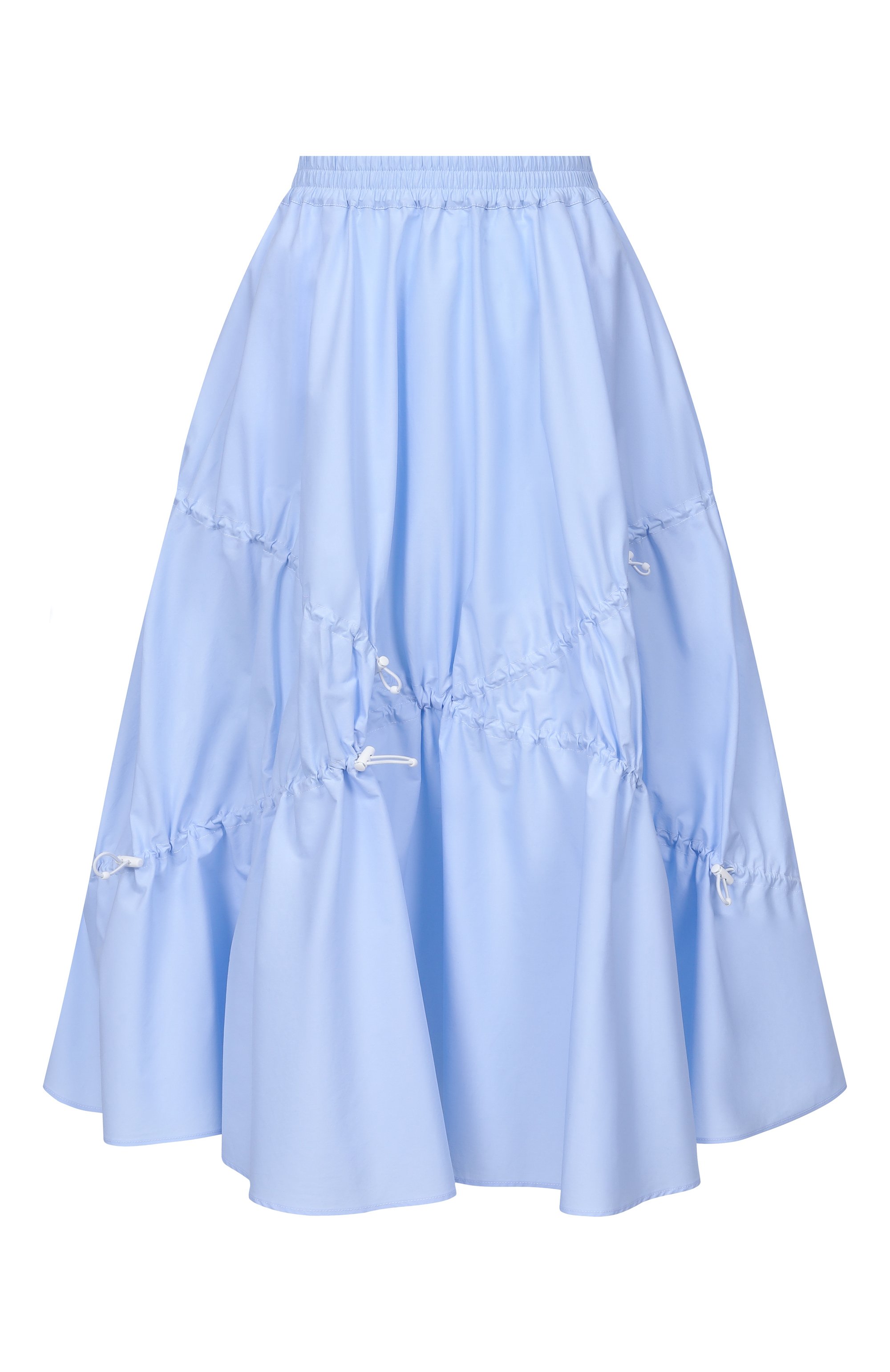 Хлопковая юбка MOSCHINO голубого цвета по цене 191500 руб., арт. A0106/0531, фото 1 Хлопковая юбка MOSCHINO, арт. A0106/0531, фото 1