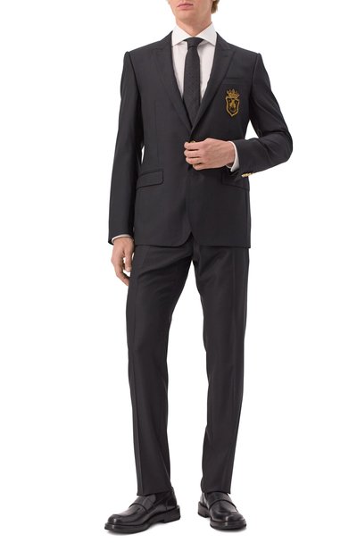 Брюки из шерсти и шелка DOLCE & GABBANA, арт. GY5UMZ/FU3H1, фото 2