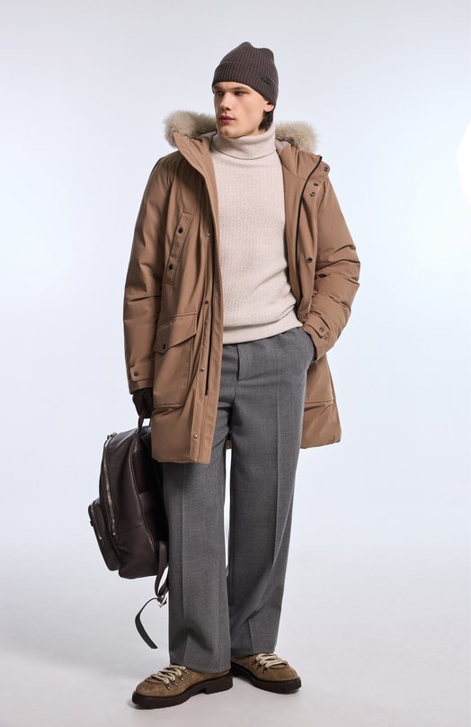 Шерстяные брюки Jil Sander J21KA0280/J41557 Серый  J21KA0280/J41557 Фото 6