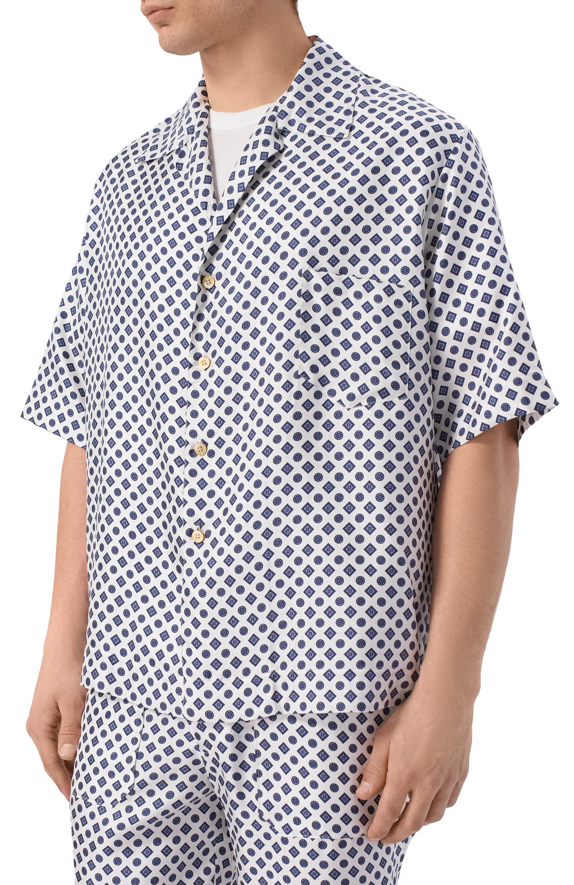 Шелковая рубашка KITON, арт. UMC028H09721, фото 3