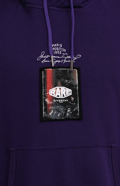 Хлопковое худи GIVENCHY, арт. BMJ08N305B, фото 5