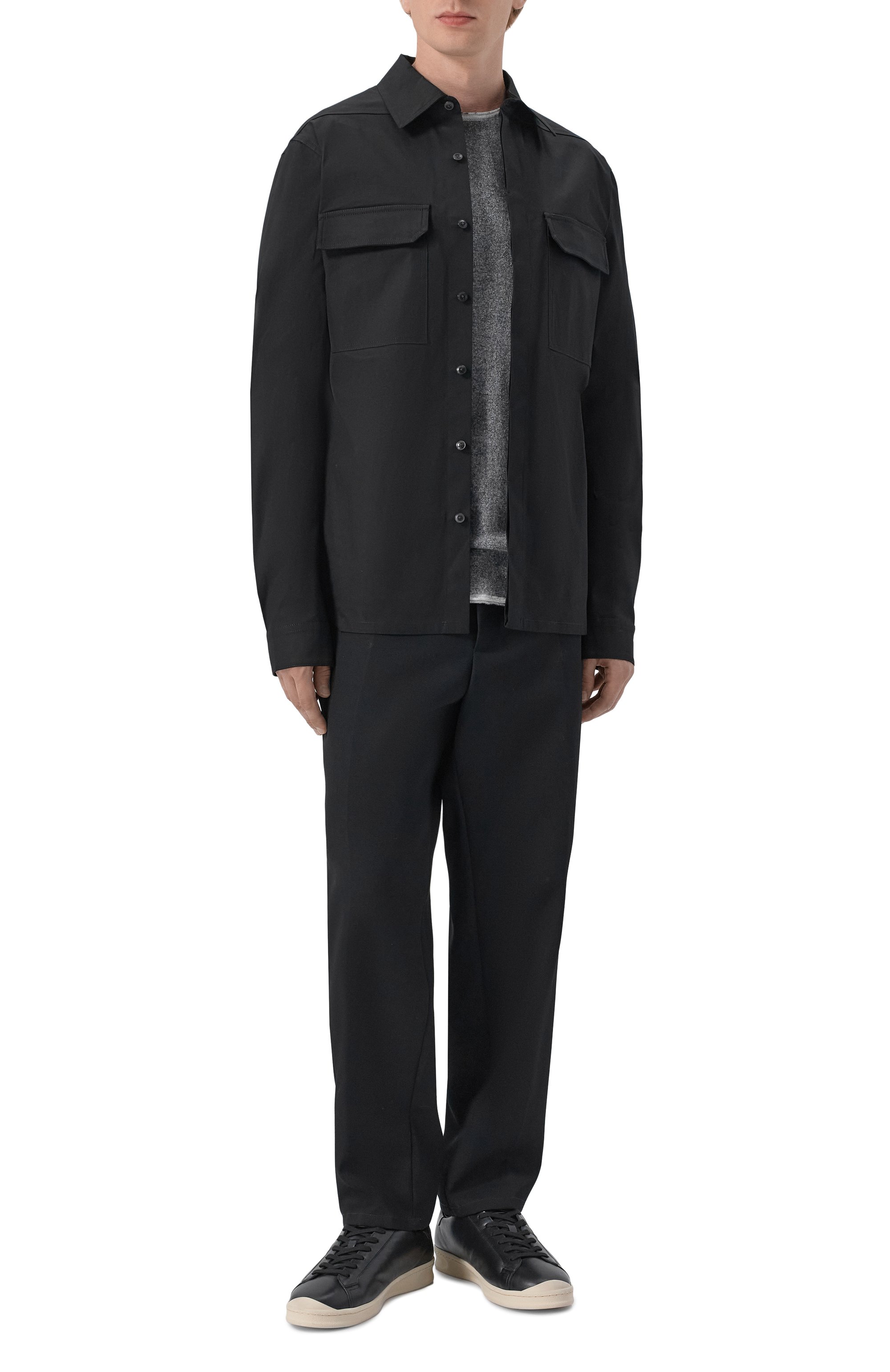 Хлопковая куртка-рубашка RICK OWENS, арт. RU02F4291/TE, фото 2