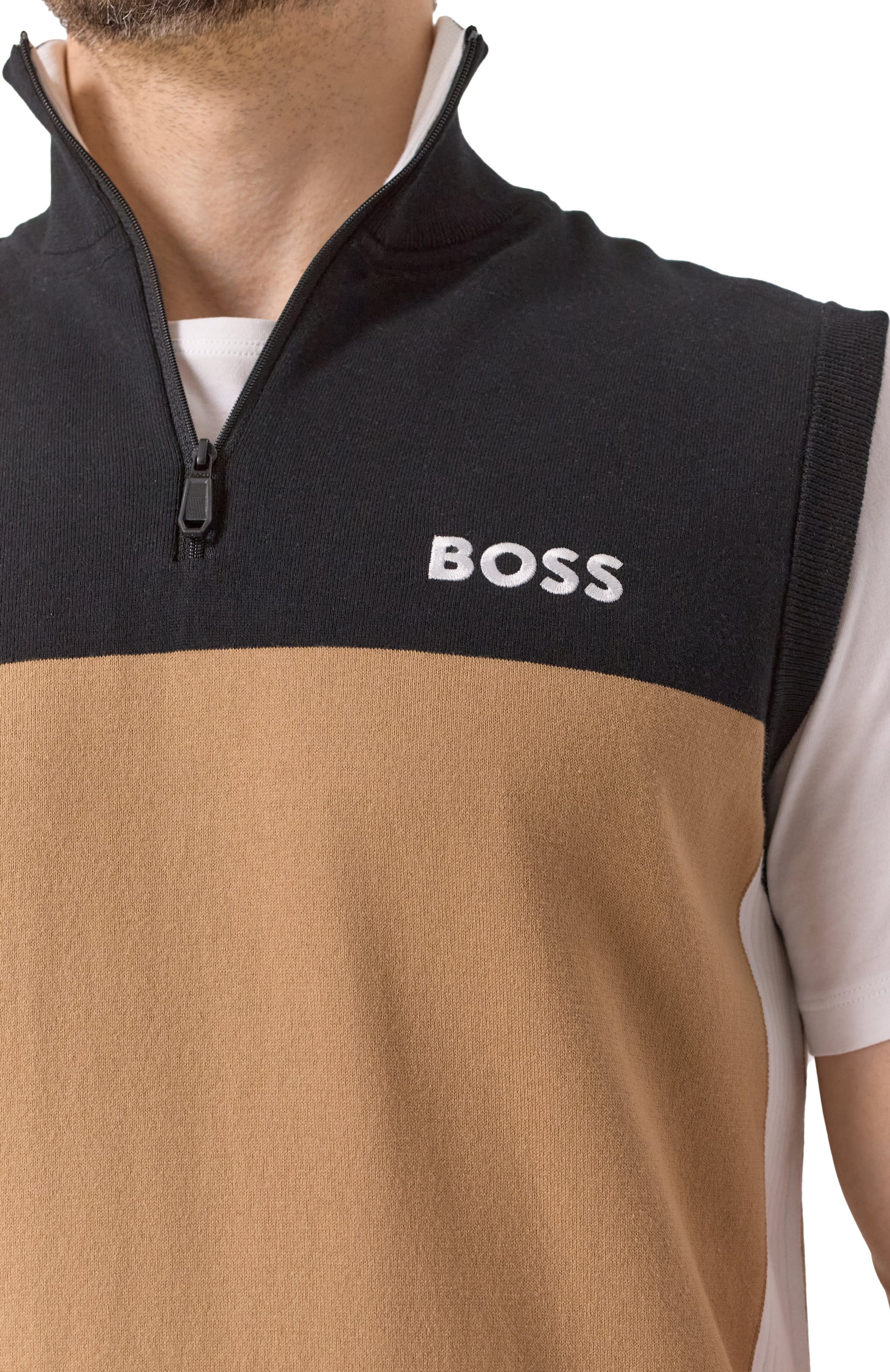 Хлопковый жилет BOSS GREEN, арт. 50537256, фото 5