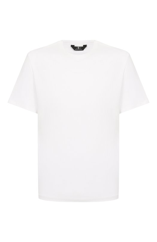 Хлопковая футболка 7 For All Mankind 7MR01237-WHT Белый 7MR01237-WHT