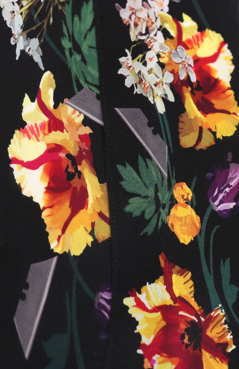 Шелковый шарф с принтом ROCKINS, арт. FLSSBK, фото 2