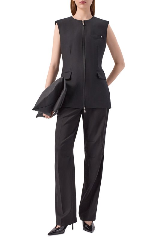 Шерстяной жилет Helmut Lang P04HW102 Чёрный  P04HW102 Фото 2
