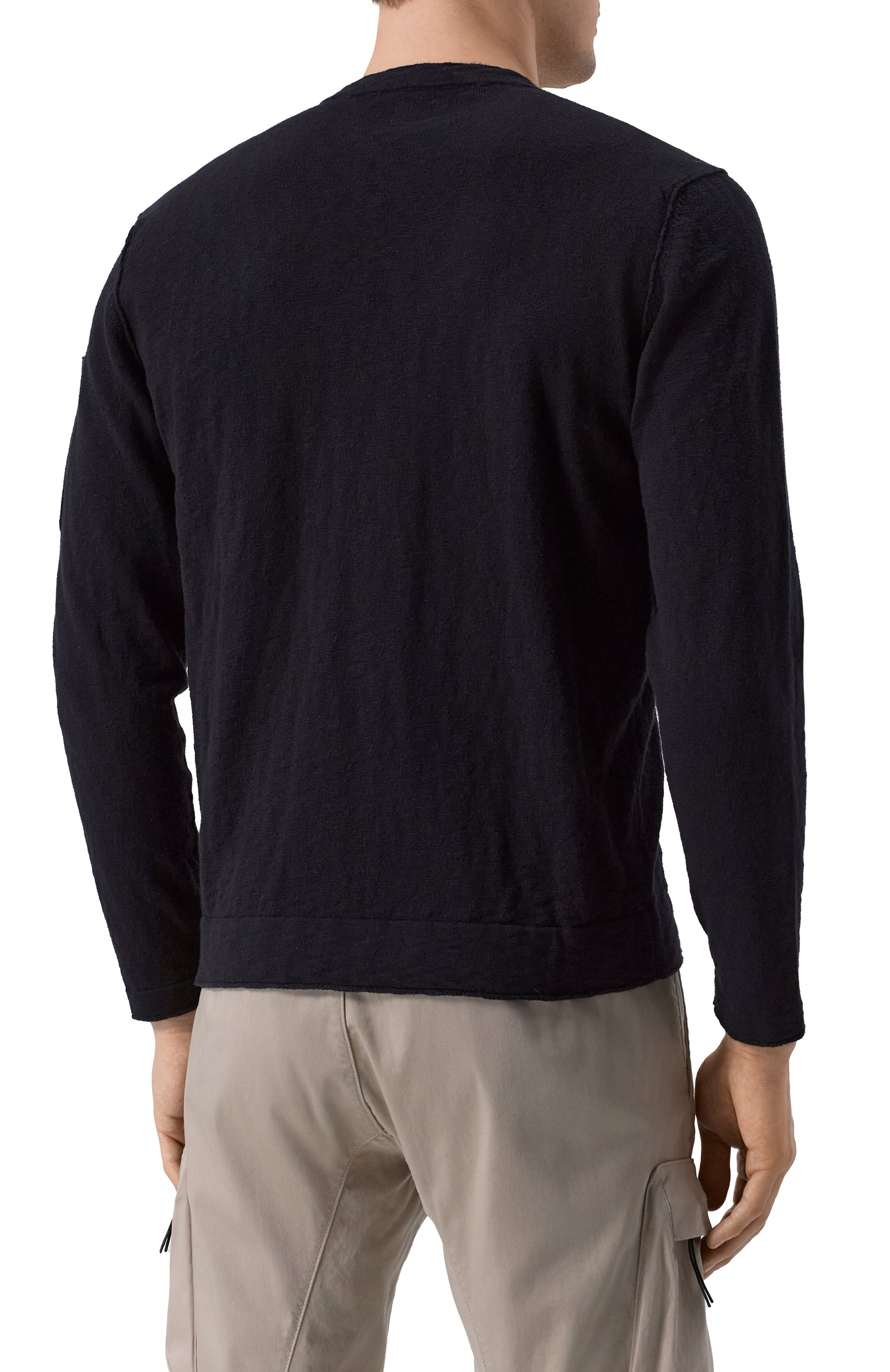 Хлопковый джемпер C.P. COMPANY черного цвета по цене 39950 руб., арт. 18CMKN302A110373A, фото 4 Хлопковый джемпер C.P. COMPANY, арт. 18CMKN302A110373A, фото 4