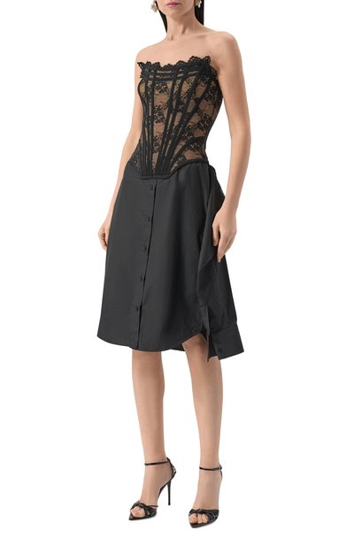 Хлопковое платье GIUSEPPE DI MORABITO, арт. 04SSDR446 04425, фото 3