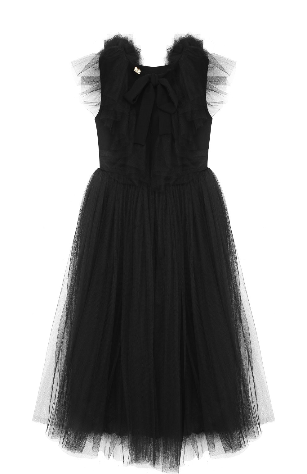 Платье из шелка и полиамида с многослойной юбкой и бантом на спине RHEA COSTA, арт. BBY054/2-8, фото 2