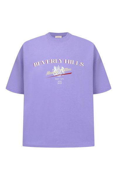 Хлопковая футболка PLANTA ROSA, арт. PR/T02/BEVERLY-PARADISE/220VELVET