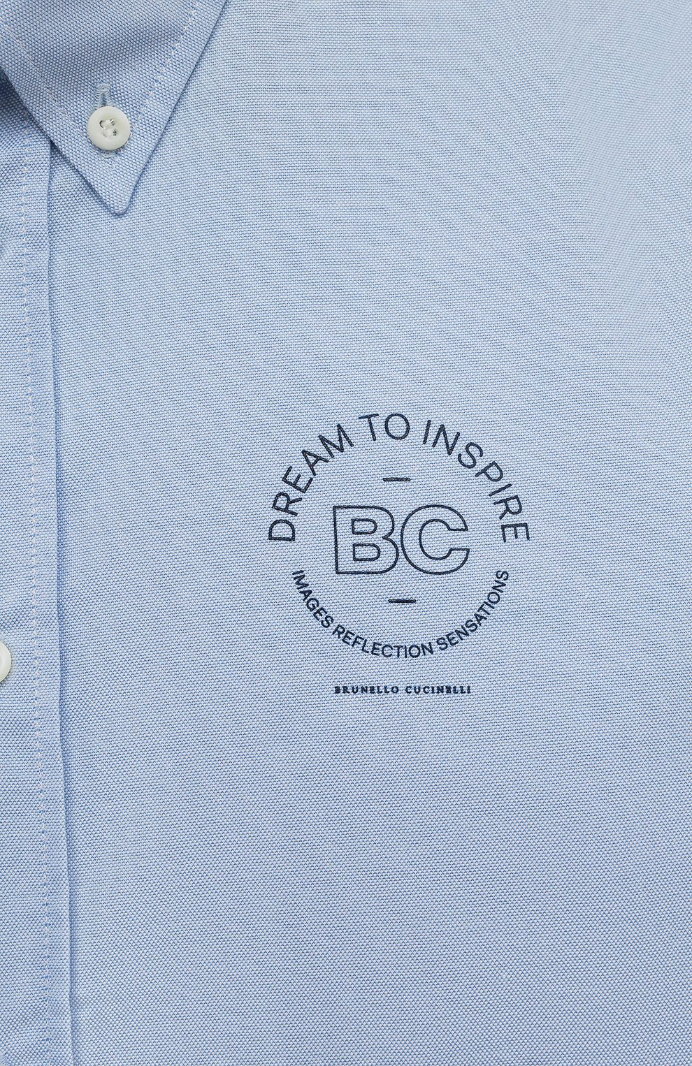 Хлопковая рубашка BRUNELLO CUCINELLI, арт. BS673C303C, фото 3