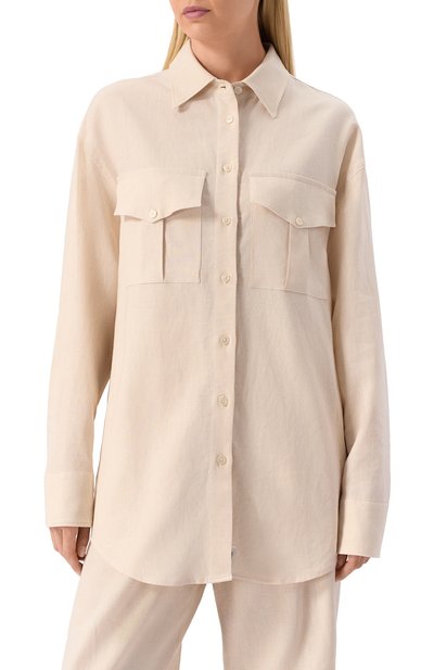 Рубашка изо льна и вискозы HINNOMINATE, арт. HMABW01845, фото 3