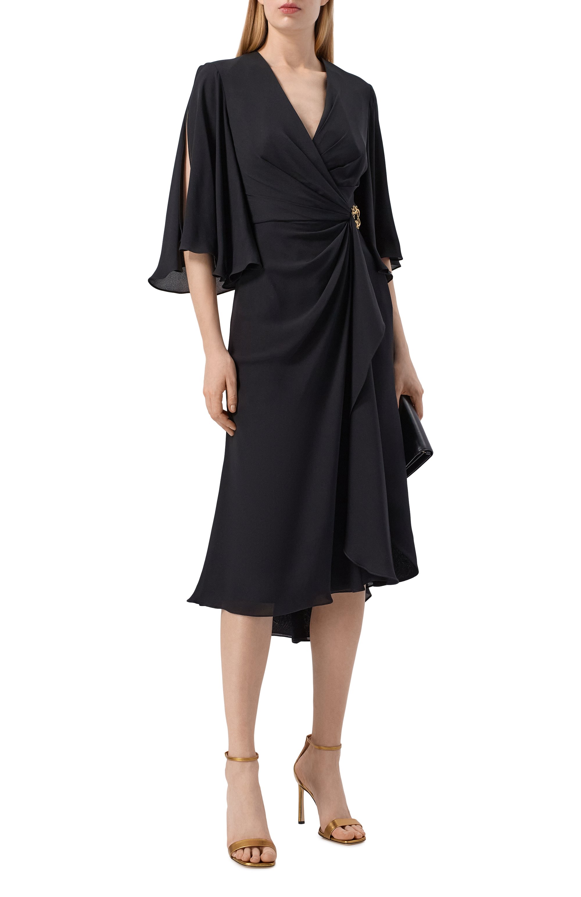 Кожаные босоножки mvst by sergio rossi MVST золотого цвета по цене 92450 руб., арт. B15900/MNAZ03, фото 3 Кожаные босоножки mvst by sergio rossi MVST, арт. B15900/MNAZ03, фото 3