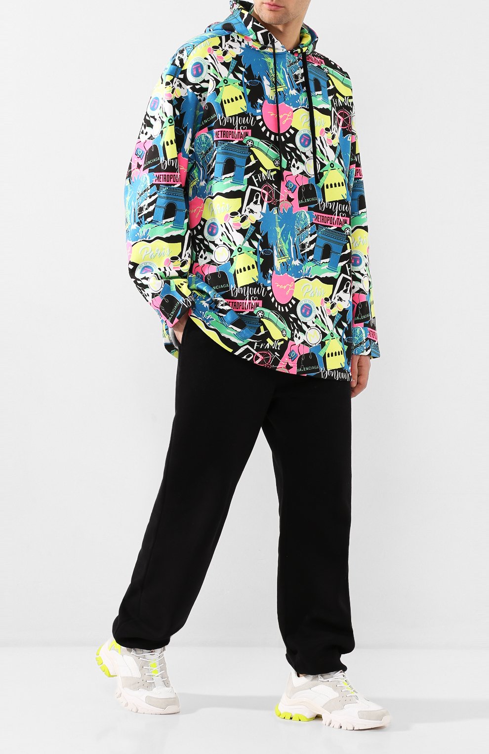 Хлопковое худи BALENCIAGA, арт. 594576/THV65, фото 2