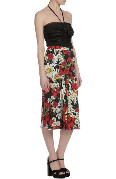 Юбка DOLCE & GABBANA черного цвета по цене 99500 руб., арт. 0102/F4AHST/FSA0N, фото 4 Юбка DOLCE & GABBANA, арт. 0102/F4AHST/FSA0N, фото 4