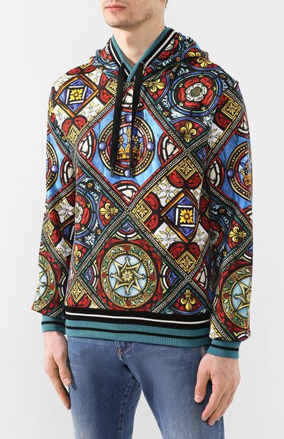 Хлопковое худи DOLCE & GABBANA, арт. G9QW1T/FS7H0, фото 3