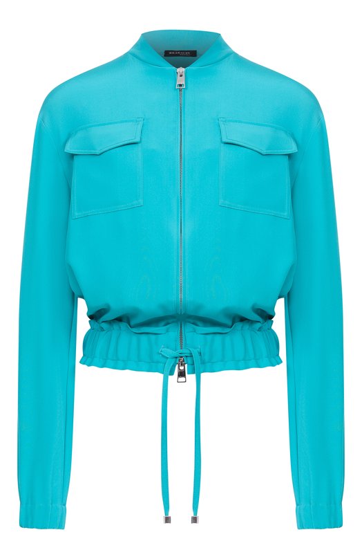 Шелковый бомбер Kiton D59416K0977A Зелёный D59416K0977A